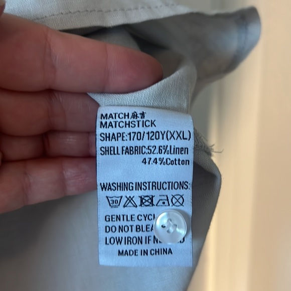 Matchstick linen top grey XXL NWT lightweight workwear relaxed neutral office - Picture 6 of 15